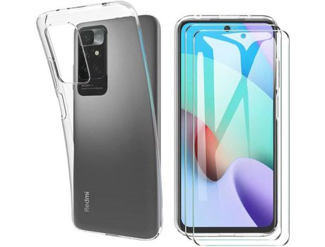 Kit Carcasa para Xiaomi Redmi 10 HONGWE Transparente