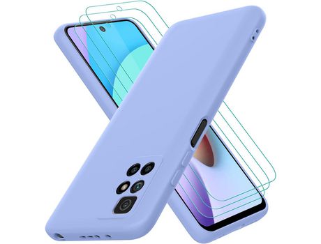 Kit Carcasa para Xiaomi Redmi 10 HONGWE Púrpura
