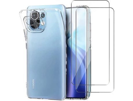 Kit Carcasa para Xiaomi Mi 11 Lite 5G/4G/11 Lite 5G Ne HONGWE Transparente