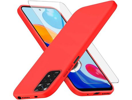 Kit Carcasa para Xiaomi Redmi Note 11/11S HONGWE Rojo