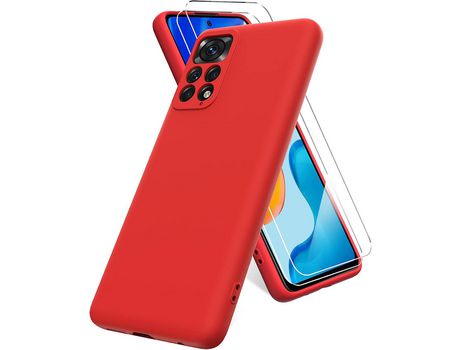 Kit Carcasa para Xiaomi Redmi Note 11 HONGWE Rojo