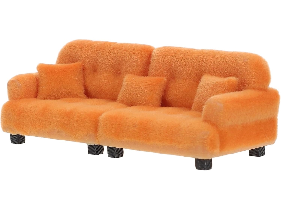Sofá En Miniatura, Muebles Para Casa De Muñecas, Cojines, Decoración A Escala Para Sala De Estar