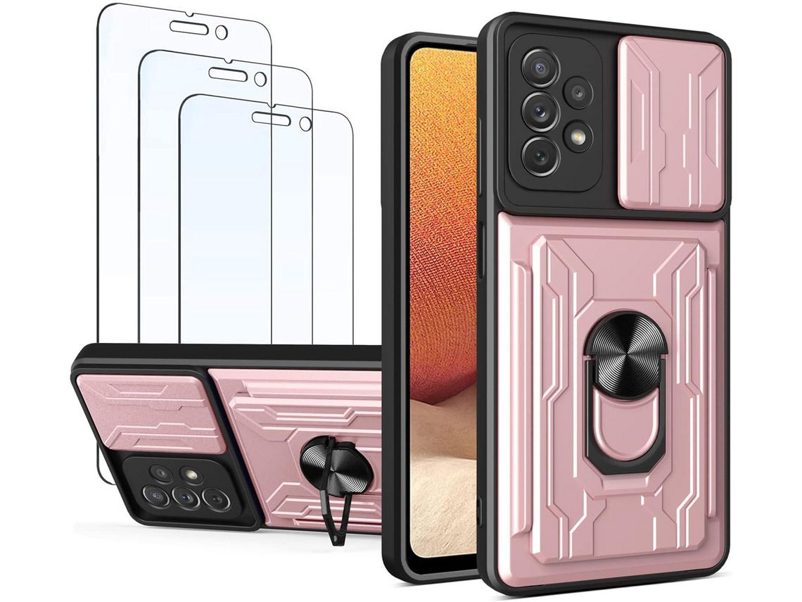 Kit Carcasa para Samsung Galaxy A33 HONGWE. Rosa
