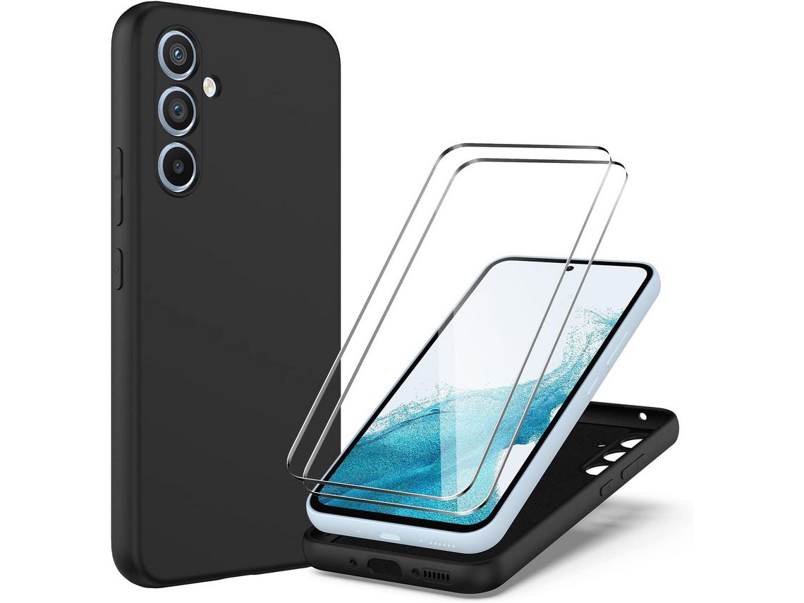 Kit Carcasa para Samsung Galaxy A54 5G HONGWE. Negro