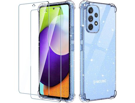 Kit Carcasa para Samsung A52 HONGWE Transparente