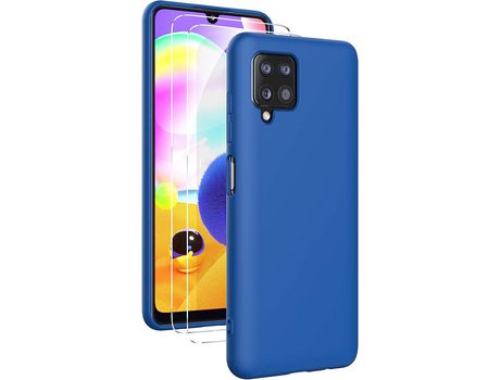 Kit Carcasa para Samsung Galaxy A12 HONGWE Azul