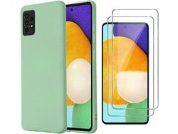 Kit Carcasa para Samsung Galaxy A52 HONGWE. Menta Verde