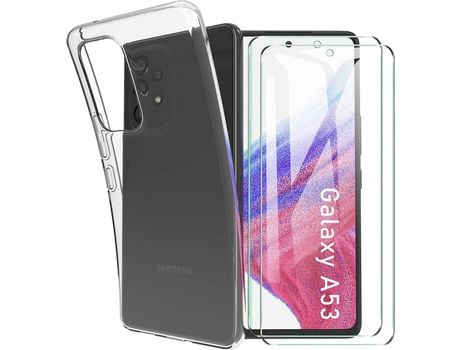 Kit Carcasa para Samsung Galaxy A53 HONGWE Transparente
