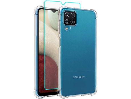 Kit Carcasa para Samsung A12 HONGWE Transparente