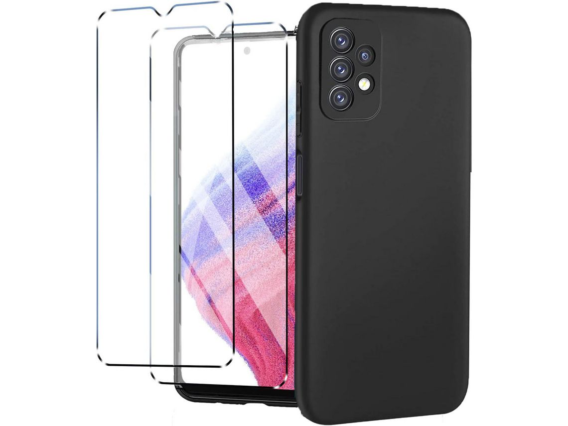Kit Carcasa para Samsung Galaxy A53 5G HONGWE. Negro