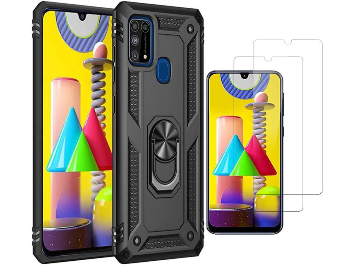 Kit Carcasa para Samsung Galaxy M31 HONGWE. Negro