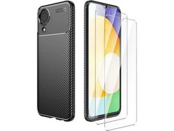 Kit Carcasa para Samsung Galaxy A03 Core HONGWE. Negro