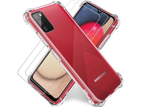 Kit Carcasa para Samsung A02S HONGWE Transparente