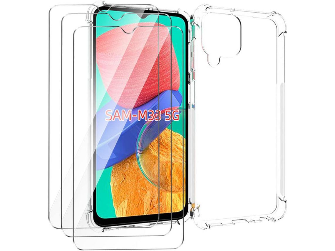 Kit Carcasa para Samsung Galaxy M33 5G HONGWE. Transparente