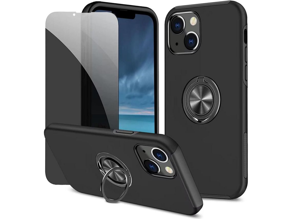 Kit Carcasa para iPhone 13 Mni HONGWE. Negro