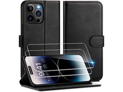 Kit Carcasa para iPhone 14 Pro HONGWE. Negro