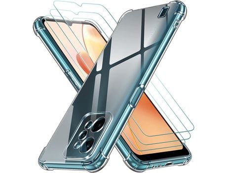 Kit Carcasa para Realme C31 HONGWE Transparente