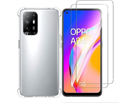 Kit Carcasa para Oppo A94 HONGWE Transparente