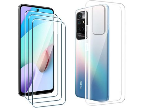 Kit Carcasa para Redmi 10 HONGWE Transparente