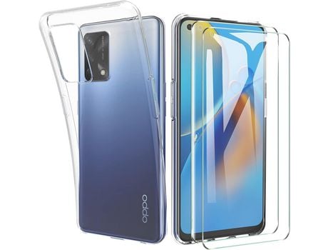 Kit Carcasa para Oppo A74 HONGWE Transparente