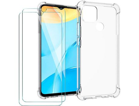Kit Carcasa para Oppo A15 HONGWE Transparente