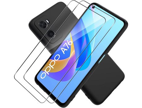 Kit Carcasa para Oppo A76 HONGWE Negro