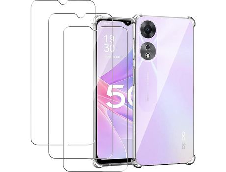 Kit Carcasa para Oppo A78 5G HONGWE Transparente