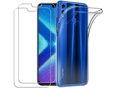 Kit Carcasa para Honor 8X HONGWE Transparente