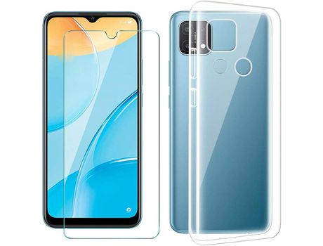 Kit Carcasa para Oppo A15 HONGWE Transparente