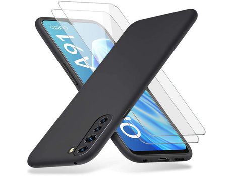 Kit Carcasa para Oppo A91 HONGWE Negro