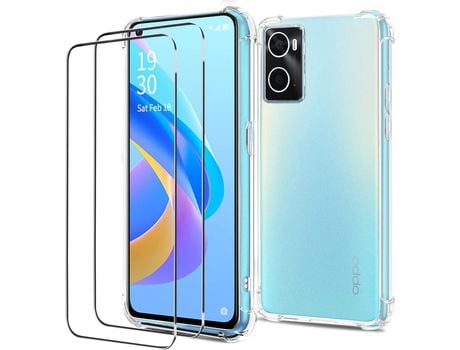 Kit Carcasa para Oppo A76 HONGWE Transparente