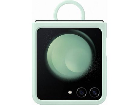 Carcasa Anillo SAMSUNG Z Flip 5 Siliconaona Verde