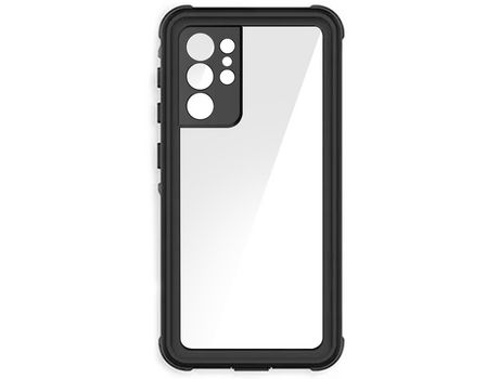 Carcasa integral para Samsung S21 Ultra Impermeable IP68 REDPEPPER Contorno Negro