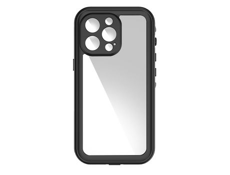 Carcasa integral para iPhone 13 Pro Max Impermeable IP68 REDPEPPER Contorno Negro