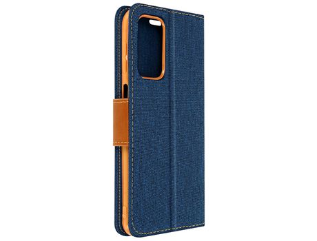 Carcasa Samsung A23 5G y M23 5G Tarjetero Tejido Soporte Azul AVIZAR