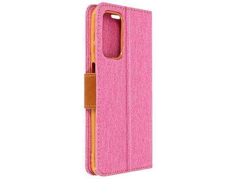 Carcasa Samsung A23 5G y M23 5G Tarjetero Tejido Soporte Rosa AVIZAR