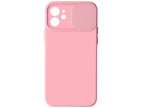 Carcasa para iPhone 12 / iPhone 12 Pro Silicona Flexible Cubre Cámara Rosa AVIZAR