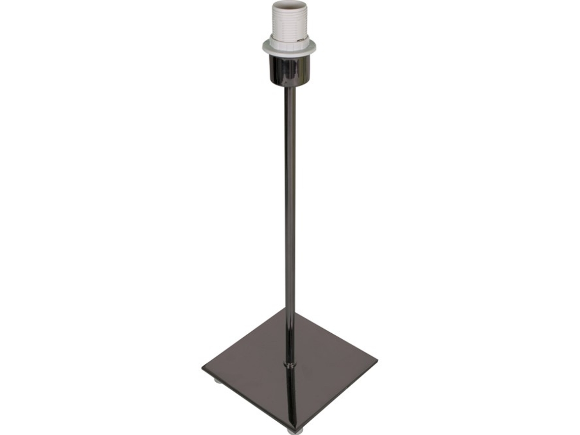 Base para Lámpara de Mesa Pic Cuadrado 1Xe14 C.13Xl.13Xalt.40Cm Níquel FERRIMEX