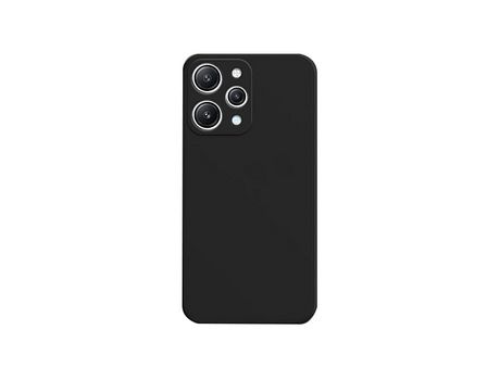 Carcasa de Silicona Líquida para Xiaomi Redmi 12 Negra PHONECARE
