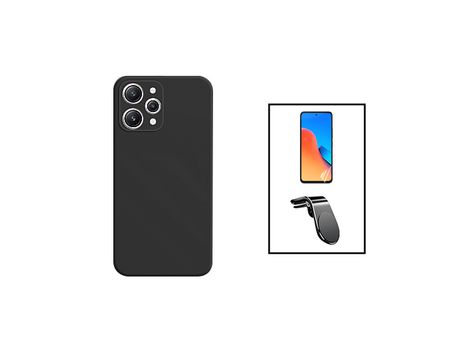 Kit de Protector de Pantalla protectora de hidrogel frontal + cubierta protectora trasera de silicona + soporte de coche magnético L para Xiaomi Re...