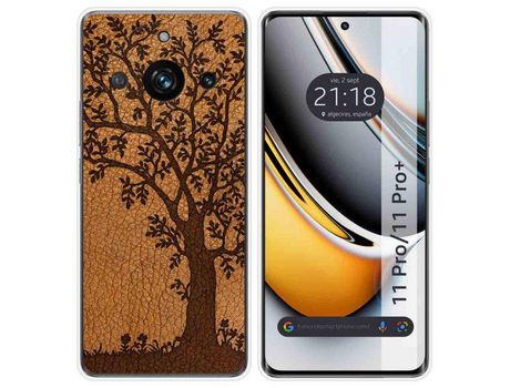 Funda Silicona Realme 11 Pro / 11 Pro+ Plus 5G Diseño Cuero 03 Dibujos TUMUNDOSMARTPHONE