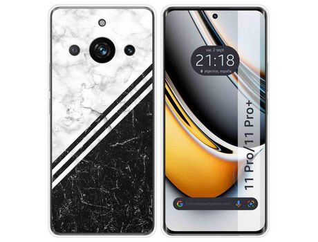 Funda Silicona Realme 11 Pro / 11 Pro+ Plus 5G Diseño Mármol 01 Dibujos TUMUNDOSMARTPHONE