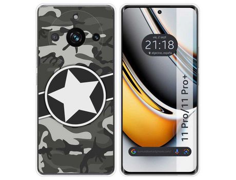 Funda Silicona Realme 11 Pro / 11 Pro+ Plus 5G Diseño Camuflaje 02 Dibujos TUMUNDOSMARTPHONE