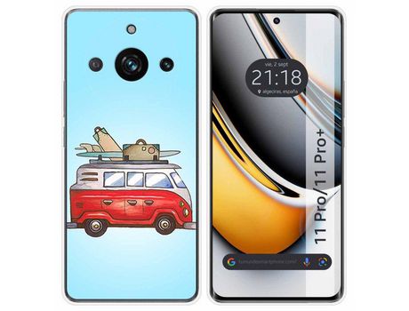 Funda Silicona Realme 11 Pro / 11 Pro+ Plus 5G Diseño Furgoneta Dibujos TUMUNDOSMARTPHONE