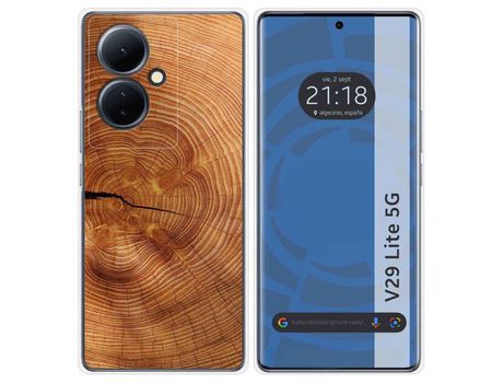 Funda Silicona Vivo V29 Lite 5G Diseño Madera 04 Dibujos TUMUNDOSMARTPHONE