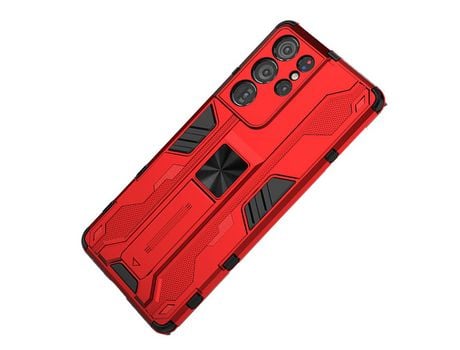 Carcasa para Samsung S22: Carcasa móvil con protección contra caídas y soporte de atracción magnética ELKUAIE