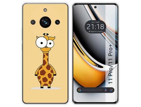 Funda Silicona Realme 11 Pro / 11 Pro+ Plus 5G Diseño Jirafa Dibujos TUMUNDOSMARTPHONE