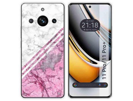 Funda Silicona Realme 11 Pro / 11 Pro+ Plus 5G Diseño Mármol 03 Dibujos TUMUNDOSMARTPHONE