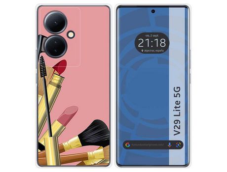 Funda Silicona Vivo V29 Lite 5G Diseño Brochas Dibujos TUMUNDOSMARTPHONE