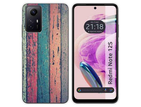 Funda Silicona Xiaomi Redmi Note 12S Diseño Madera 10 Dibujos TUMUNDOSMARTPHONE
